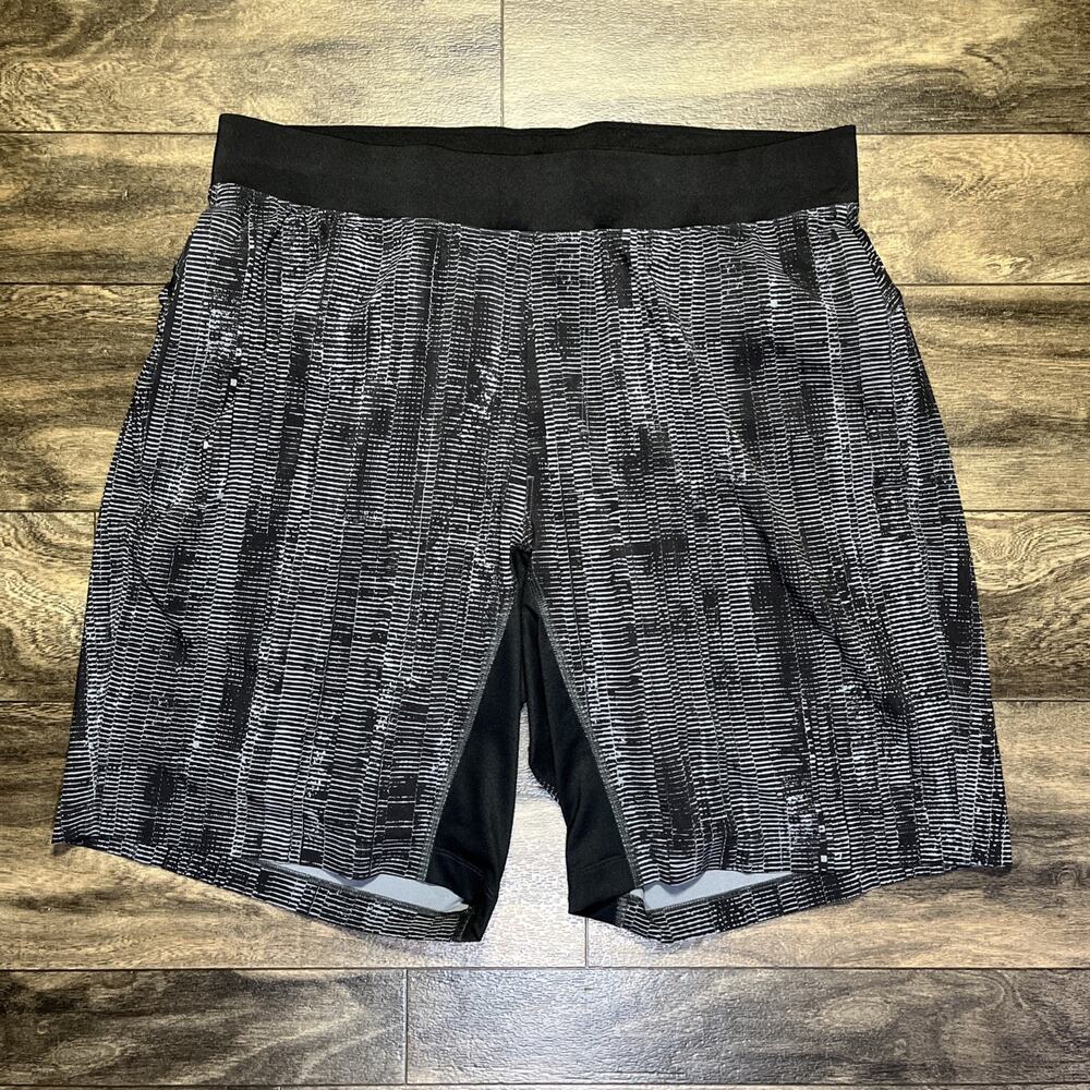 Lululemon T.H.E. Short 9" Men's XL Matchstick Asphalt Grey Black Luxtreme Lined